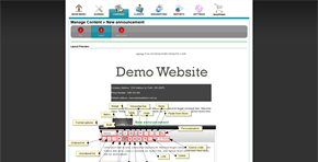 Options available for eMarketing 