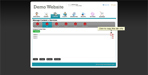 Step 4 - copying a sub-navigation tab