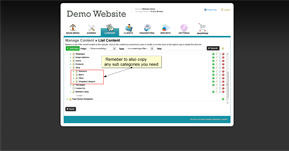 Remember to copy sub categories