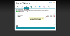 Enabling a new version of the homepage 