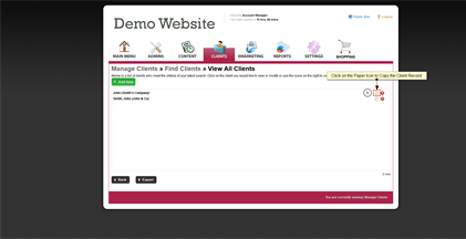 Copy a Client Record