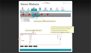Assign Content to Search Fields