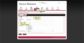 Client Record - Before alteration