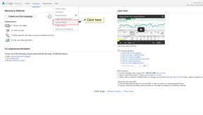 Accessing the Keyword planner