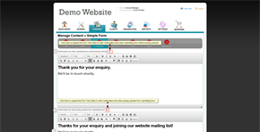 Steps 12 to 15 - Editing Confirmation Messages